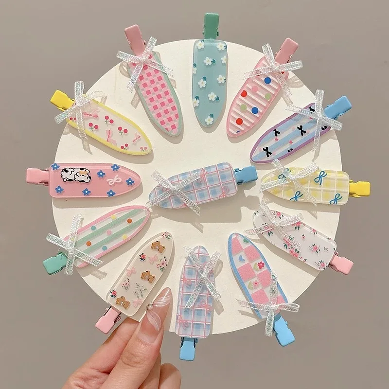 Pinza floral pico de pato para niña – Estilo coreano sweet - imagen 3