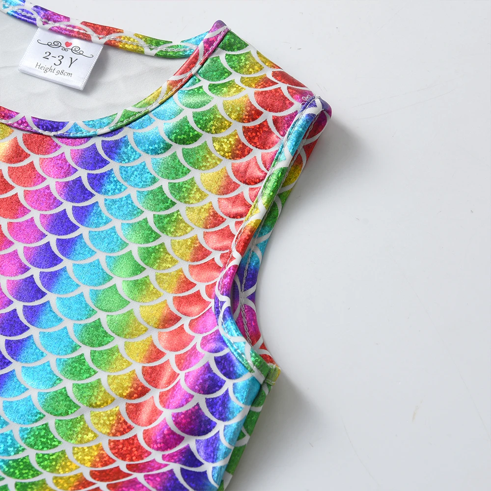 DXTON vestido de verano sin mangas para niñas estilo princesa