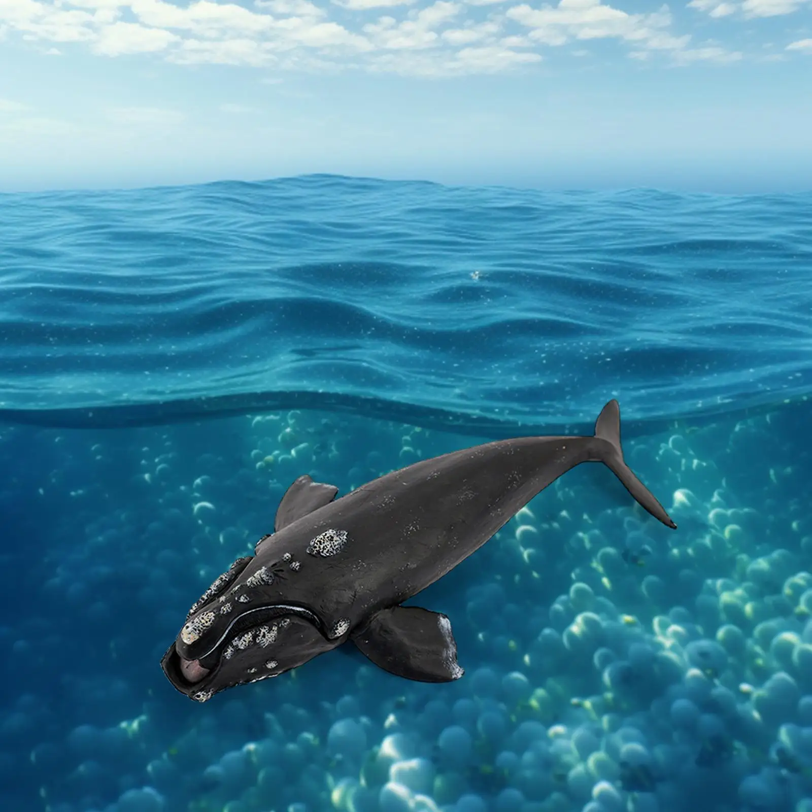 Whale Action Figure Aquarium Simulation Role Play Sea Life Realistic Sea Model for Toddlers Children Kids Boys Girls Gift