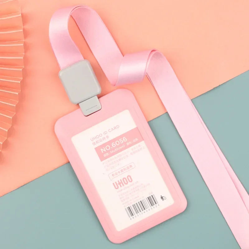 Tarjetas de exposición PP, tarjetero de identificación, etiqueta de nombre, soporte de insignia de negocios para personal, suministros de oficina, papelería - imagen 4