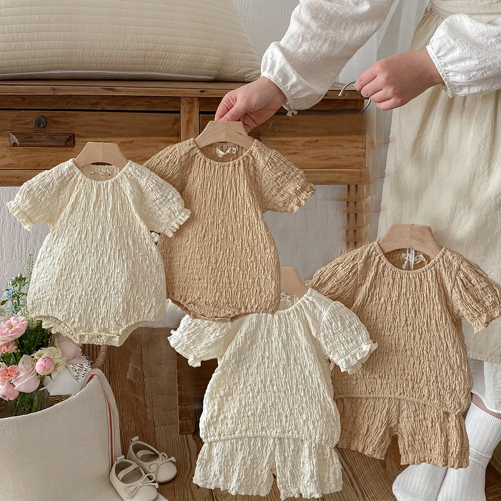 Conjunto bebé algodón verano camiseta y pantalón corto - imagen 4