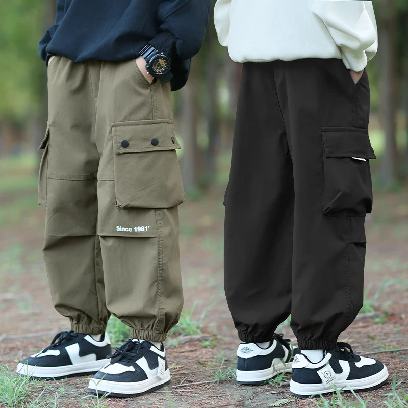 Pantalones cargo impermeables para niños y adolescentes – Primavera/Otoño - imagen 2