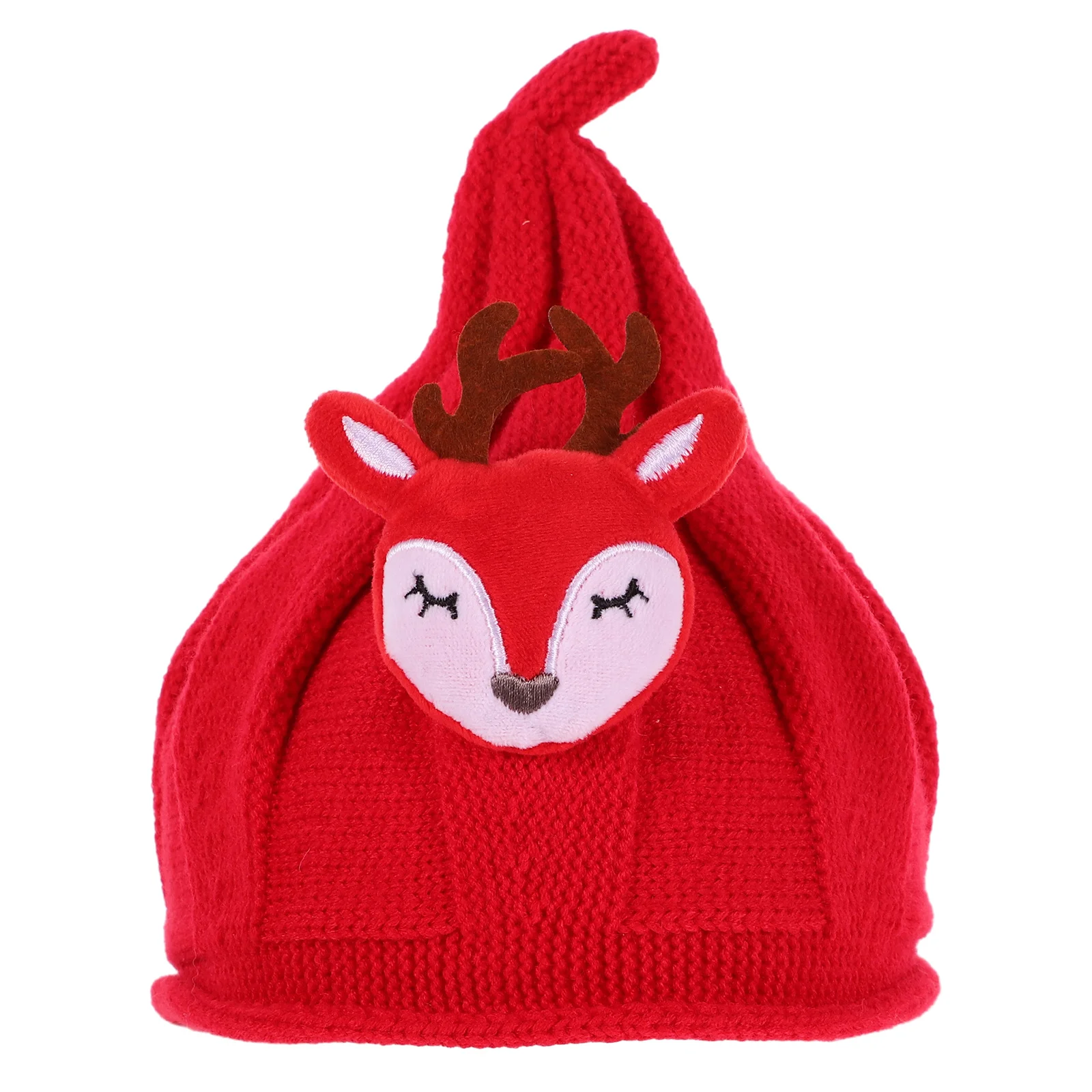 Gorro de Navidad para bebé, gorro de invierno para bebé, gorros cálidos y cómodos, accesorios para el cabello rojos - imagen 3