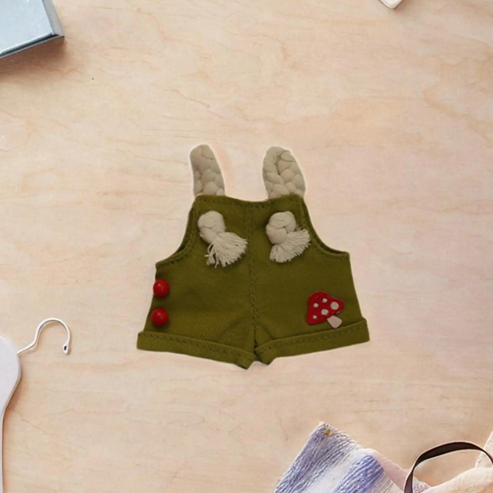 12cm Plush Doll Clothes Overalls Pants Comfortable Clothing Handmade Dress up for DIY Crafts Girls Toy Children's Day Gift