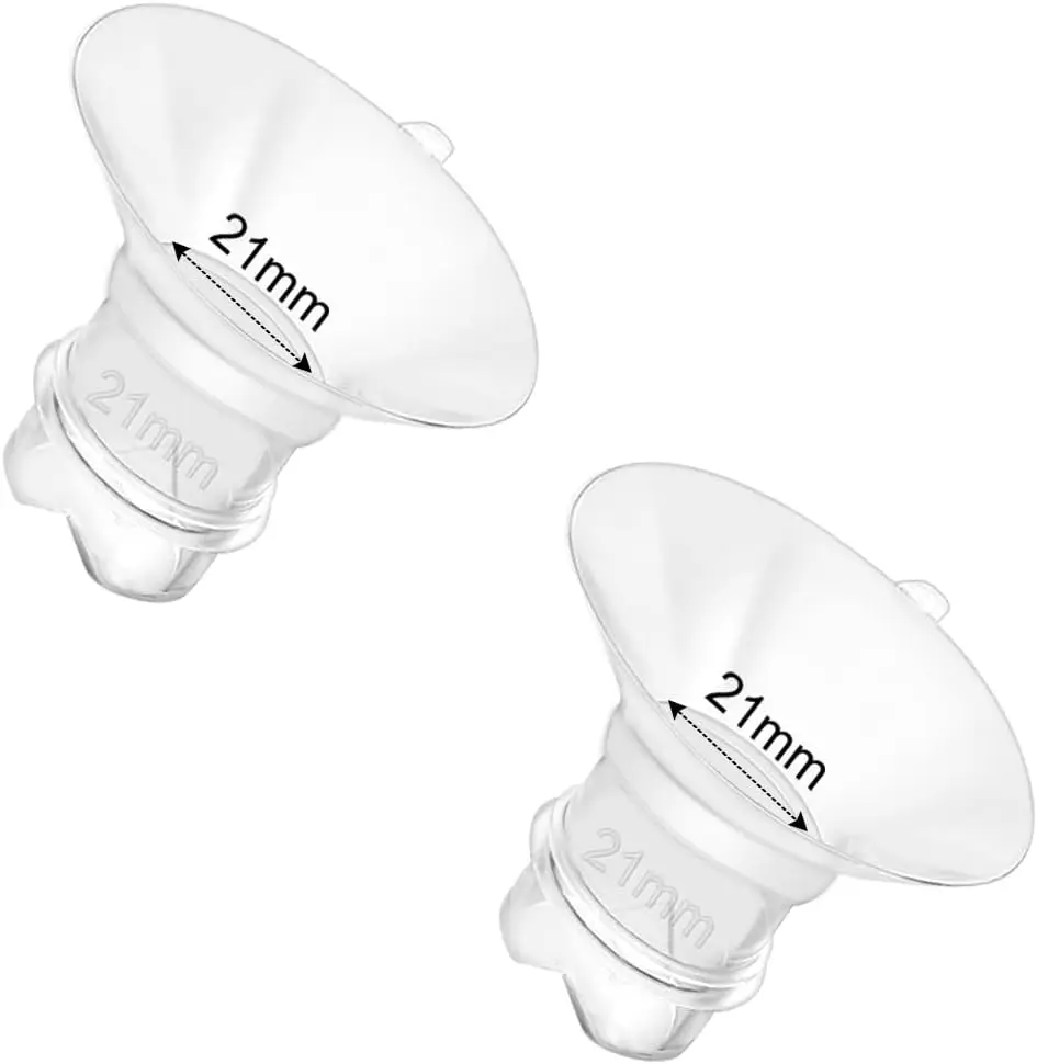 Inserto de brida actualizado de 15/17/19/21 mm para brida/escudo de la mayoría de las bombas de 24 mm, inserto de bridas para kit esencial de lactancia materna