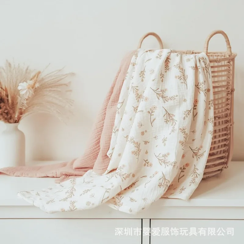 3 unids/set 100*100cm mantas de muselina de algodón de 6 capas para fotografía de recién nacidos esteras envoltura receptor grande paños para envolver suaves y transpirables - imagen 4