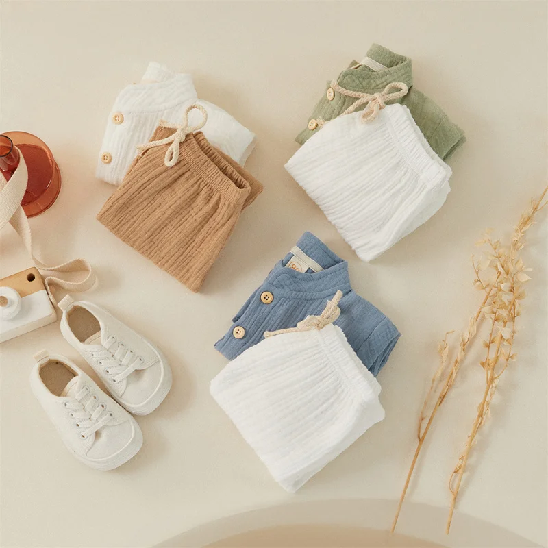 Conjunto de lino y algodón para niño de manga larga Tregren - imagen 2