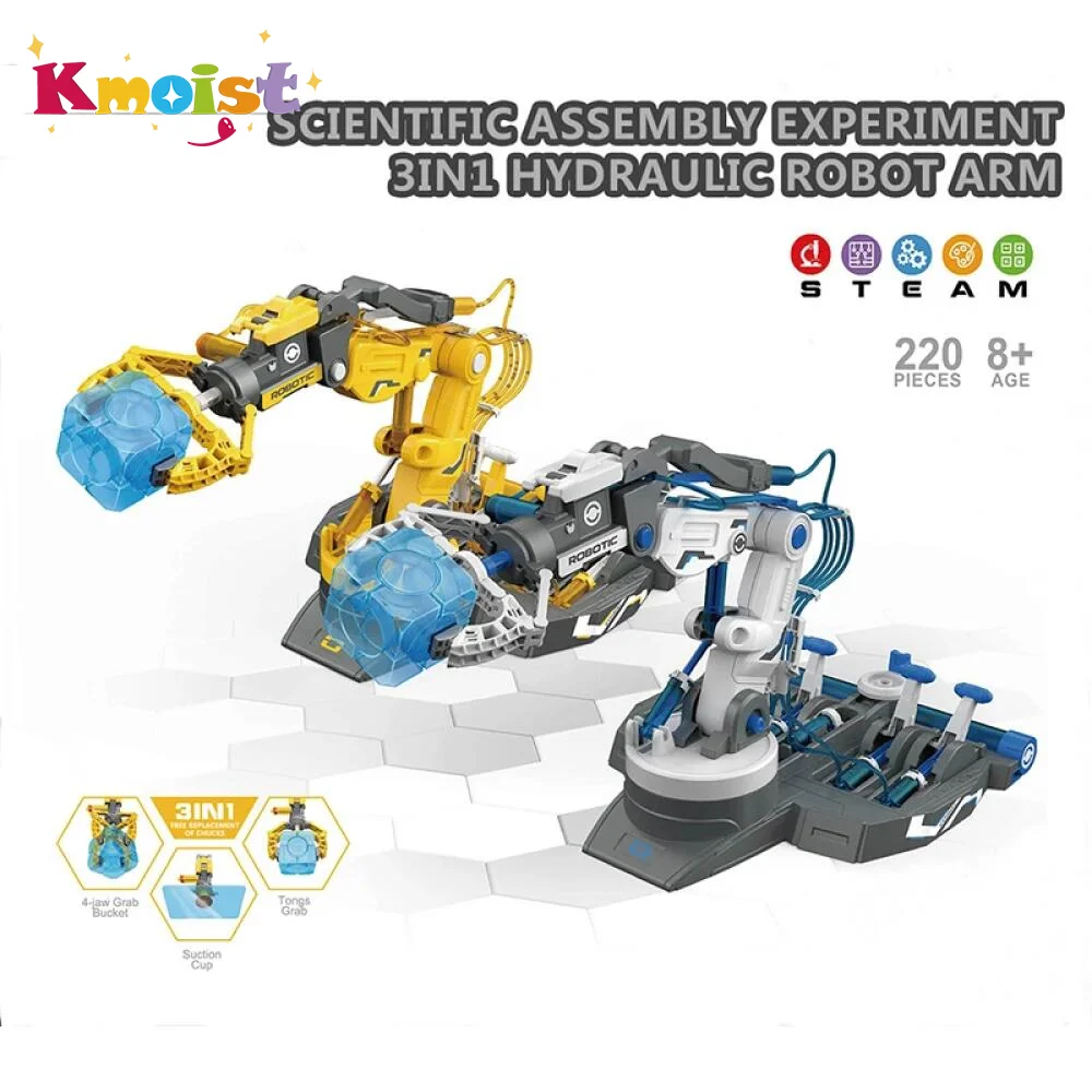 Brazo robótico hidráulico para niños – Juego de ingeniería