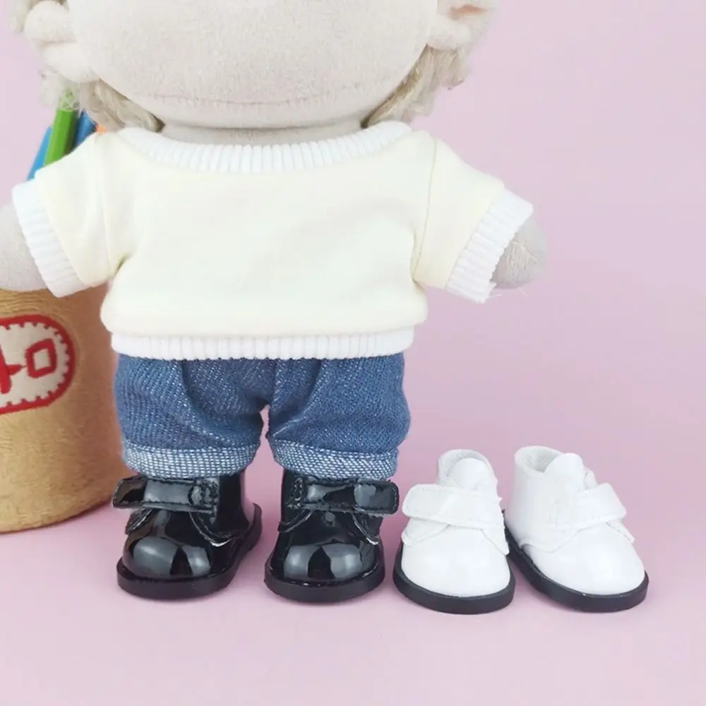 Zapatos de muñeca Labubu de 3,8 CM para 17CM, Material de cuero, zapatos de muñeca de varios estilos hechos a mano DIY para accesorios de muñeca Labubu, juguetes para muñecas - imagen 5