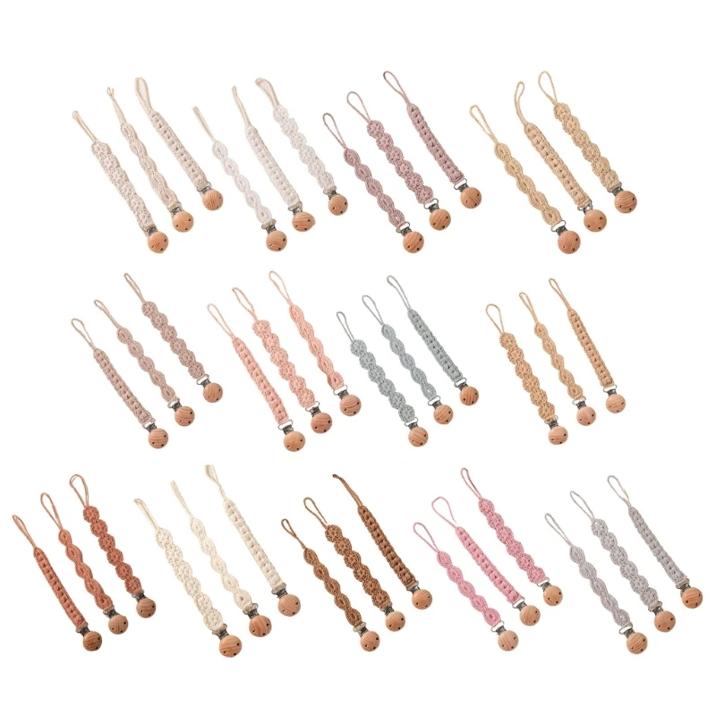 M76C 3 uds cadena para chupete bebé soporte para chupete infantil para niños pequeños correa para chupete - imagen 3