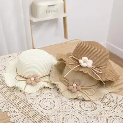 Sombrero infantil de paja ala ancha – Sol bebé y niño