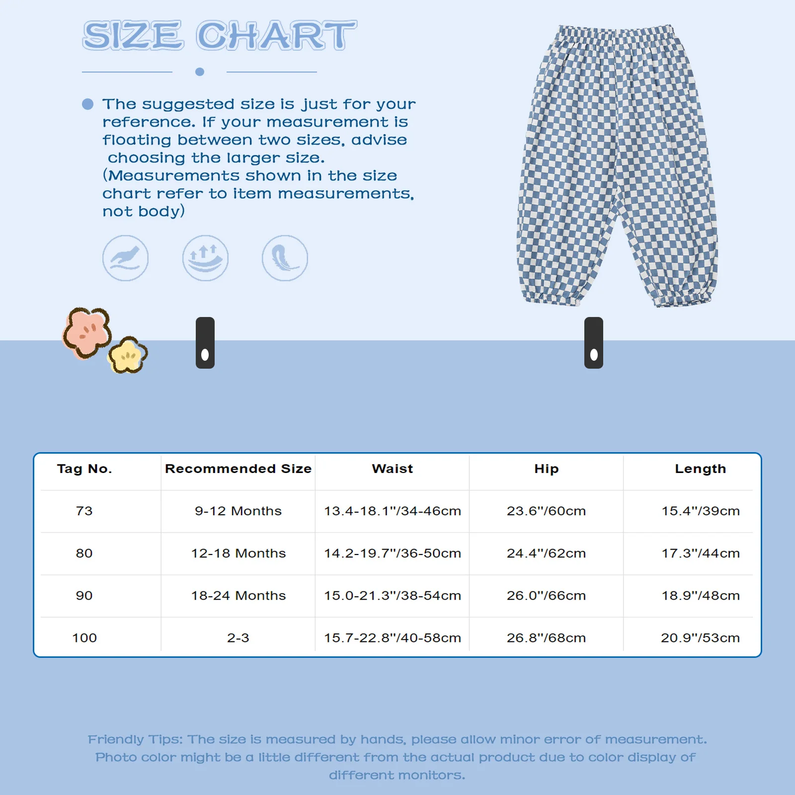 Pantalones a cuadros suaves