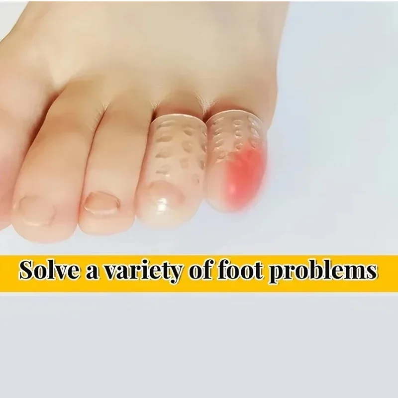 Cubierta de silicona para puntera, funda para pulgar, Protector de dedo de maíz, ampollas, alivio del dolor, tubo del dedo del pie, corrección de juanete, cuidado de los pies - imagen 5