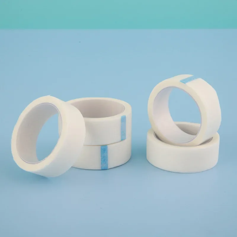 Tiras de curación de heridas para niños, vendajes adhesivos de PE, cinta curva transparente, parches de ayuda, 1,25 cm, 3 rollos por lote - imagen 4