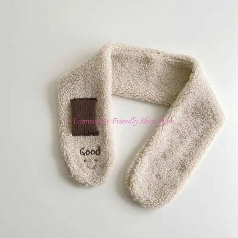 Lindo dibujos animados invierno cálido grueso felpa niños guantes de dedo completo bufanda conjunto cálido y elegante niño mitones bufanda conjunto duradero - imagen 4