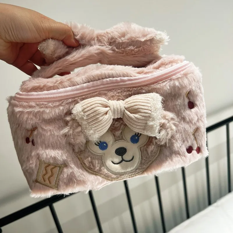 Estuche de cosméticos StellaLou de sheliemay encantador, bolsa de felpa de dibujos animados, caja de almacenamiento de cosméticos de viaje de alta capacidad, bolso de mano para niña - imagen 3