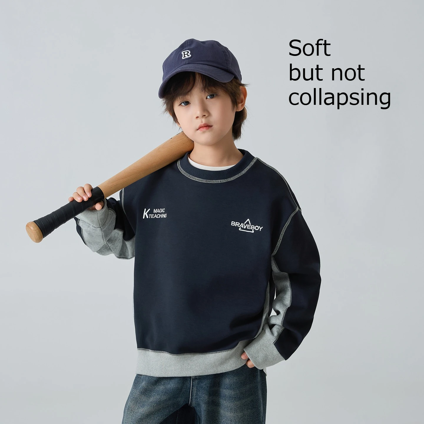 Camiseta térmica de algodón para niños – Manga larga suave - imagen 2