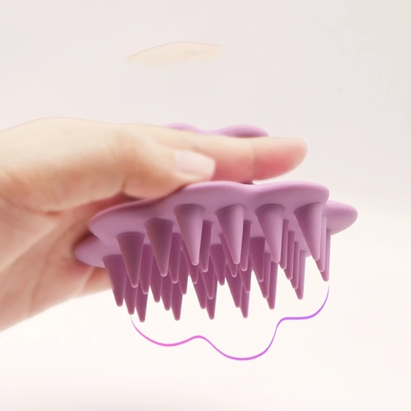 Masajeador silicona suave para cabeza bebé – Cepillo exfoliante champú - imagen 5