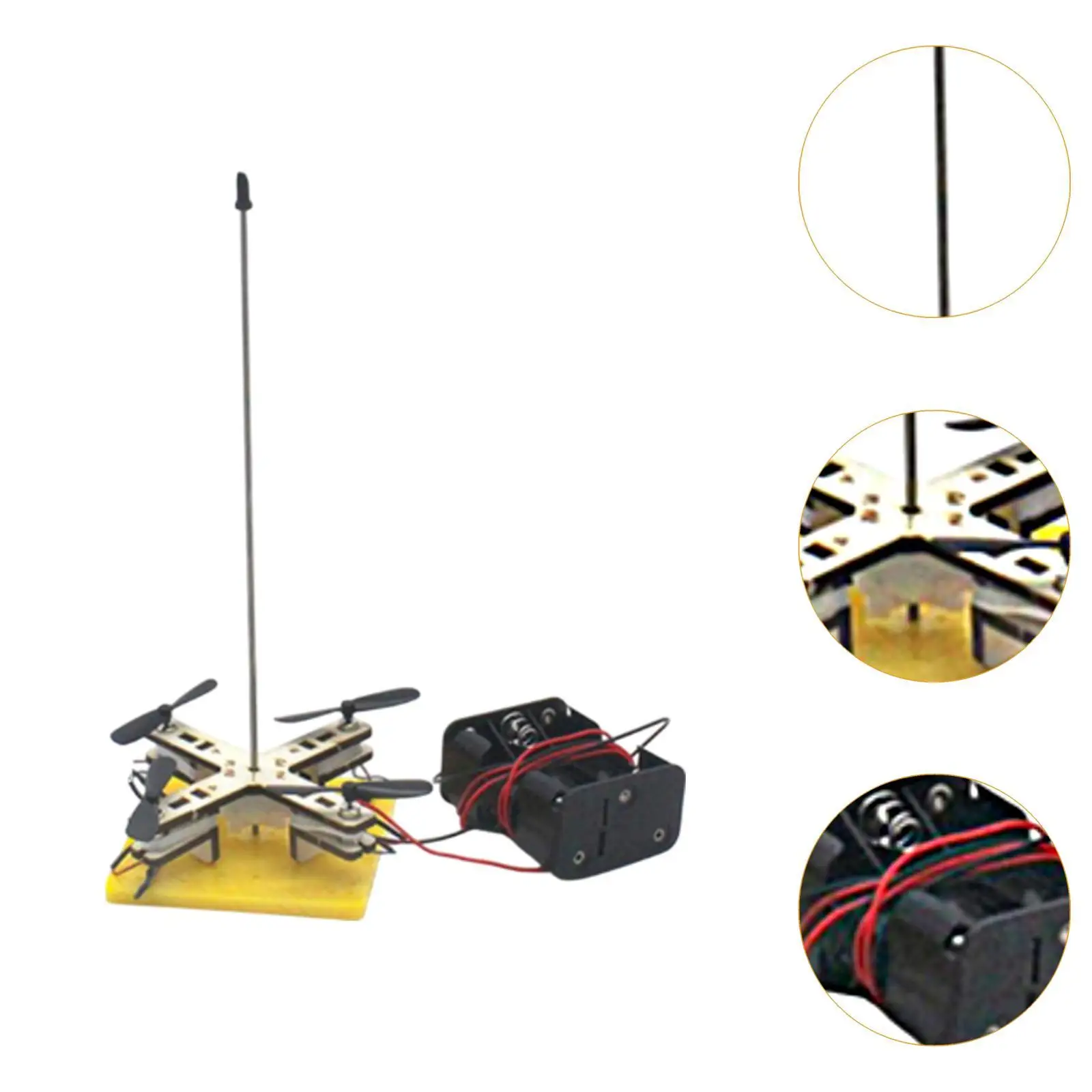 Drone Model Kids Science Toy Kit High Stability 3D Wooden Assemble Toy for Home School Teaching Aids Birthday Gift Children