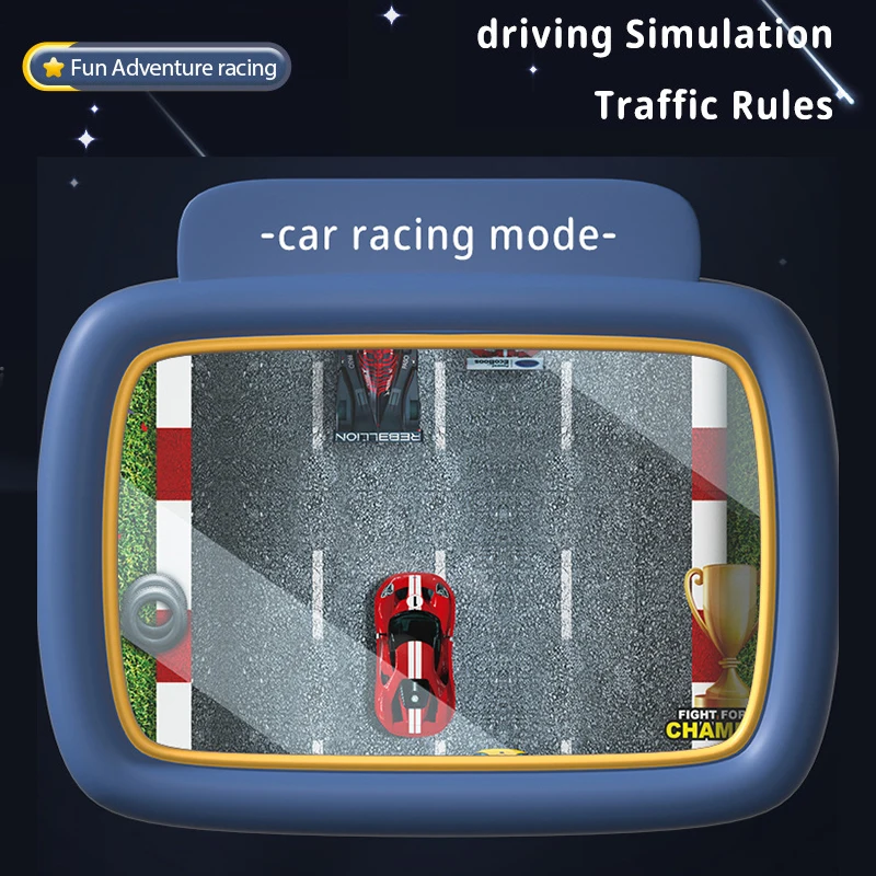 Juguete de conducción al volante para niños, juego de simulación, juego electrónico de aventura en el suelo con efectos de sonido musicales, regalos para niñas y niños - imagen 5