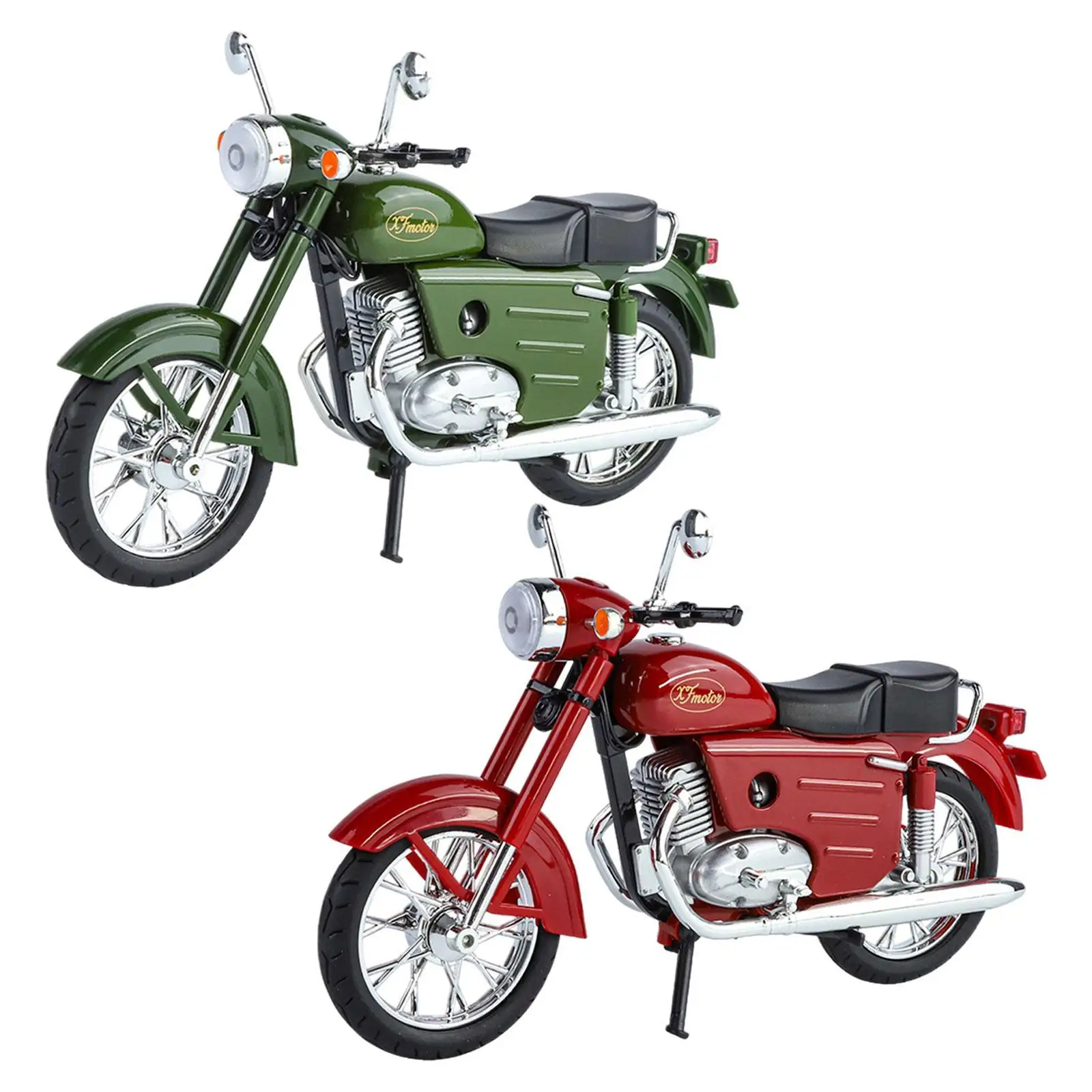 1:10 Scale Decor Accessories Motorcycle Model for Motorcycle Lovers Men Kids