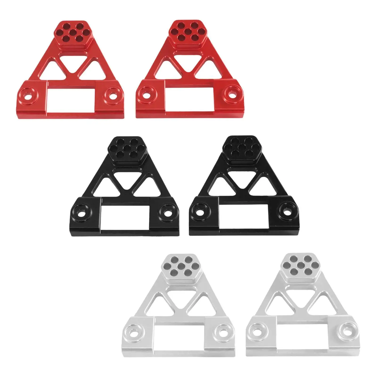 Aluminum Alloy Rear Shock Towers Easy Installation Heavy Duty Lightweight Shock Absorber Mounts for 1/12 H12Y Remote Control Car
