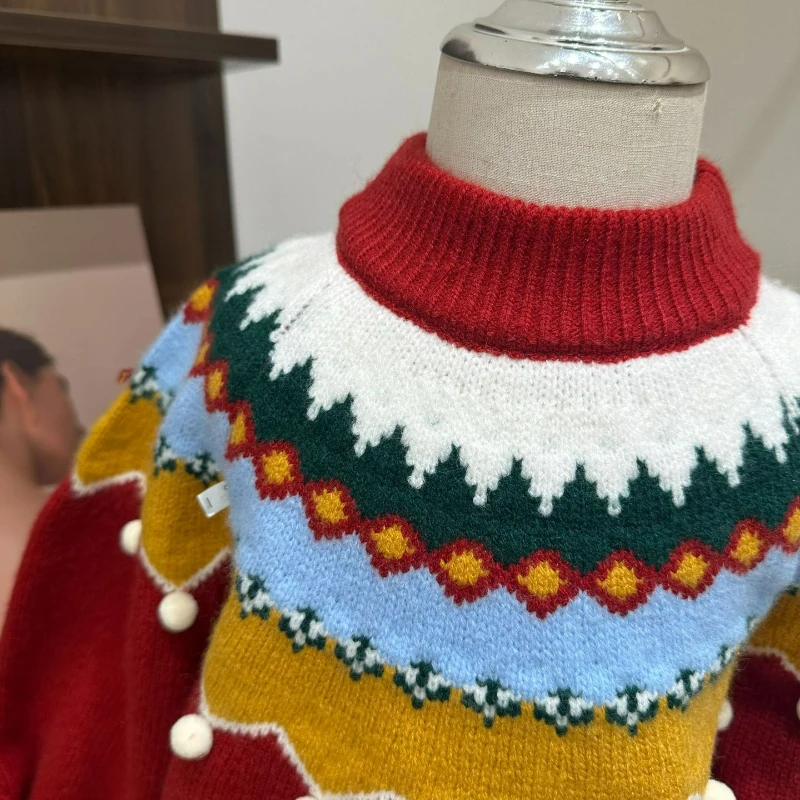 Pull chaud en tricot du zodiaque pour enfants, garçons et filles, automne et hiver, nouveau Style National, pour les salutations du nouvel an, 2025 - imagen 5