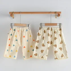 Pantalones impermeables de gasa de algodón para bebé – Cómodos y transpirables