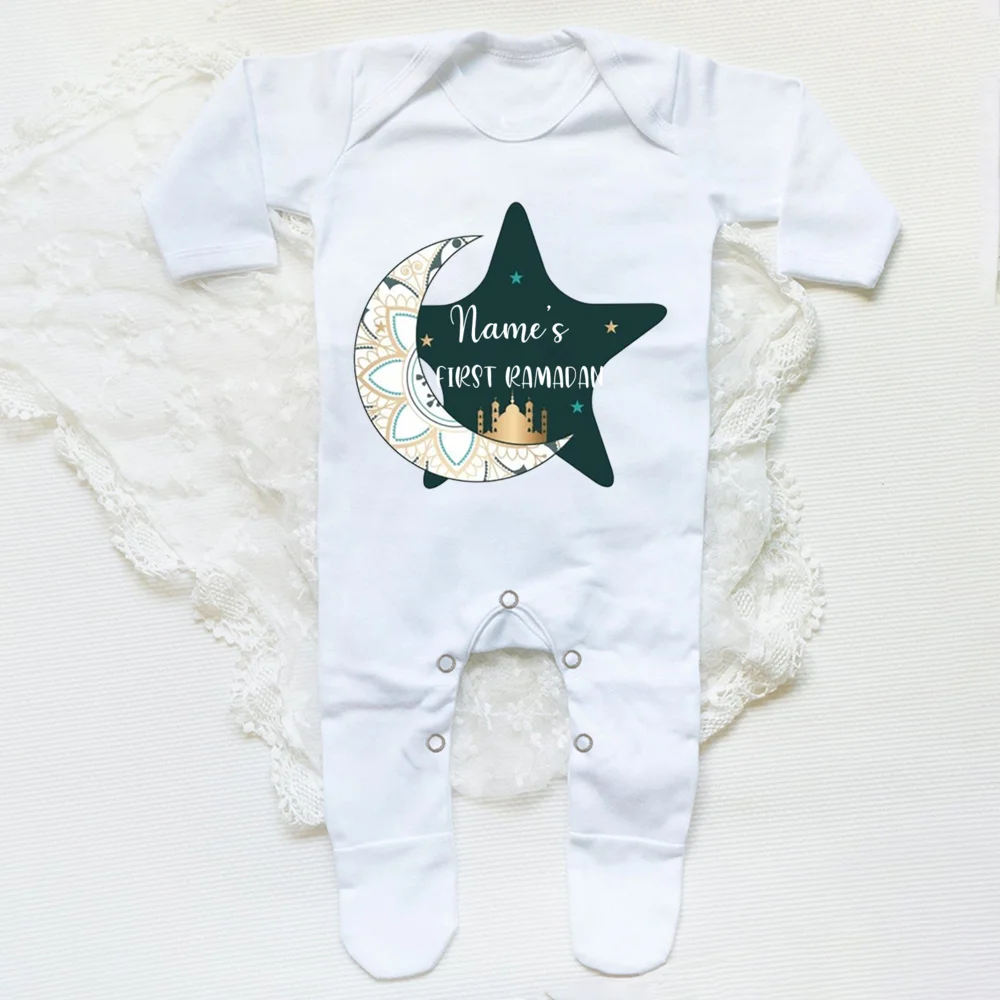 Pijama personalizado bebé pelele manga larga para primer Ramadán Eid - imagen 5