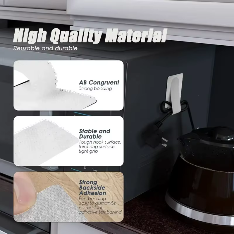 Bridas de velcro reutilizables – Organizador ajustable para cables de escritorio - imagen 2
