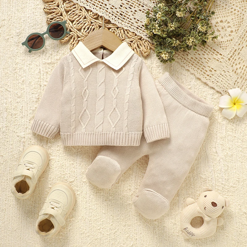 Conjunto invierno bebé jersey manga larga y leggings