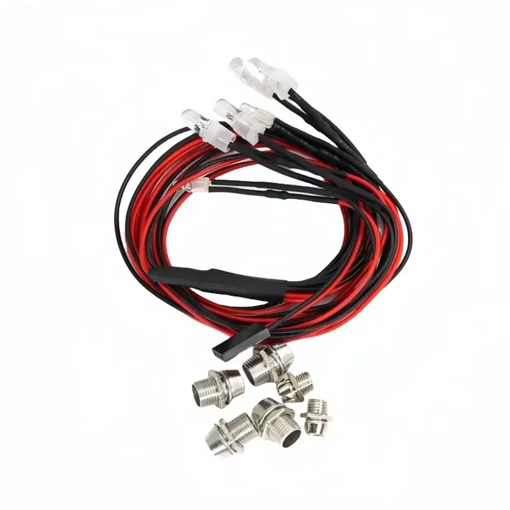 Kit luces LED rojo y blanco faros para coche RC 70 cm - imagen 5