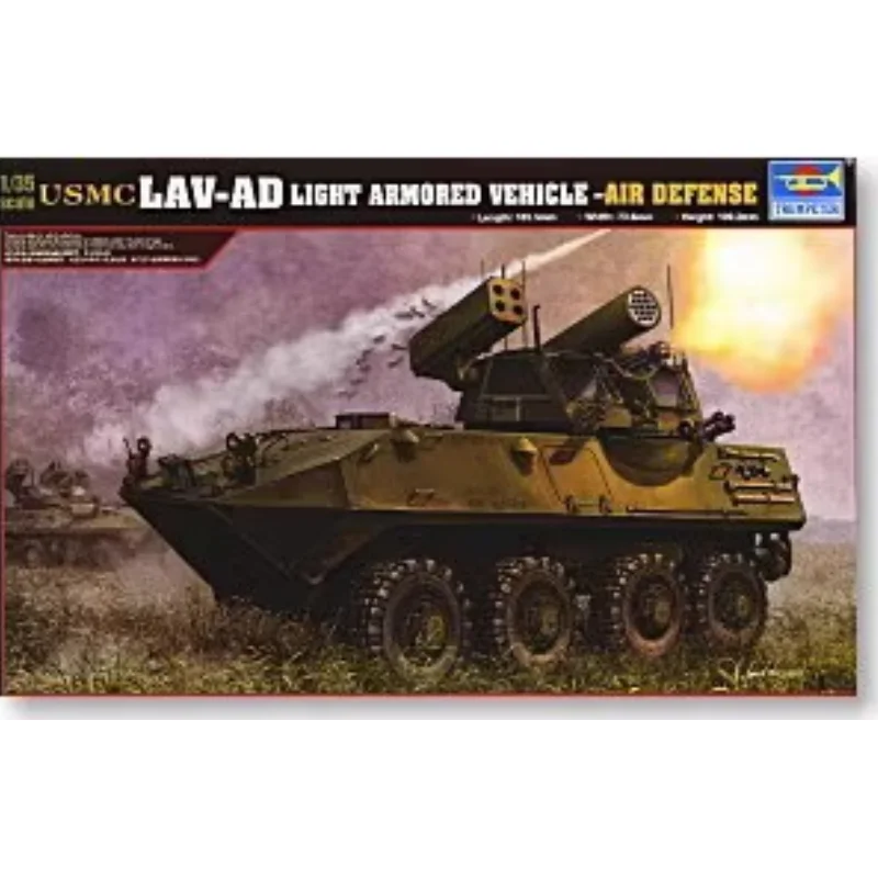 TRUMPETER 1/35 LAV-AD vehículo blindado ligero montaje de defensa aérea rompecabezas modelo de juguete - imagen 2