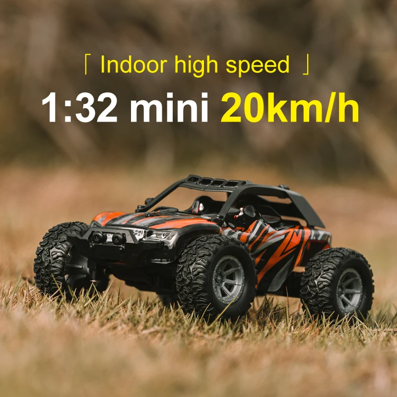 Mini coche teledirigido 1:32, coches de Control remoto, 20 Km/h, todoterreno, carreras de alta velocidad, aceleración de deriva interior, juguete eléctrico para niños, oruga - imagen 3