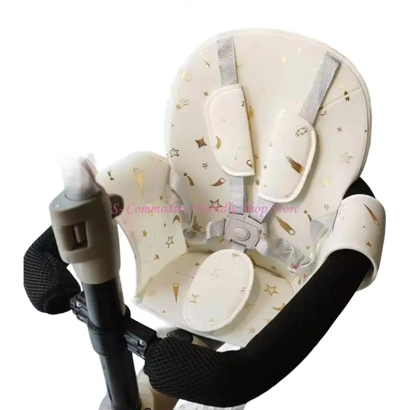85AE Soporte asiento cochecitos ergonómicos respaldo transpirable Correas prácticas fáciles eliminar