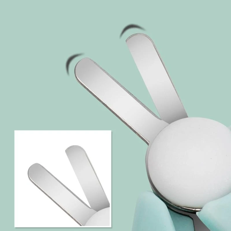 Cortauñas seguridad para bebés M76C, recortadora dedos, tijera, Mini cortador manicura portátil, para uñas, - imagen 3