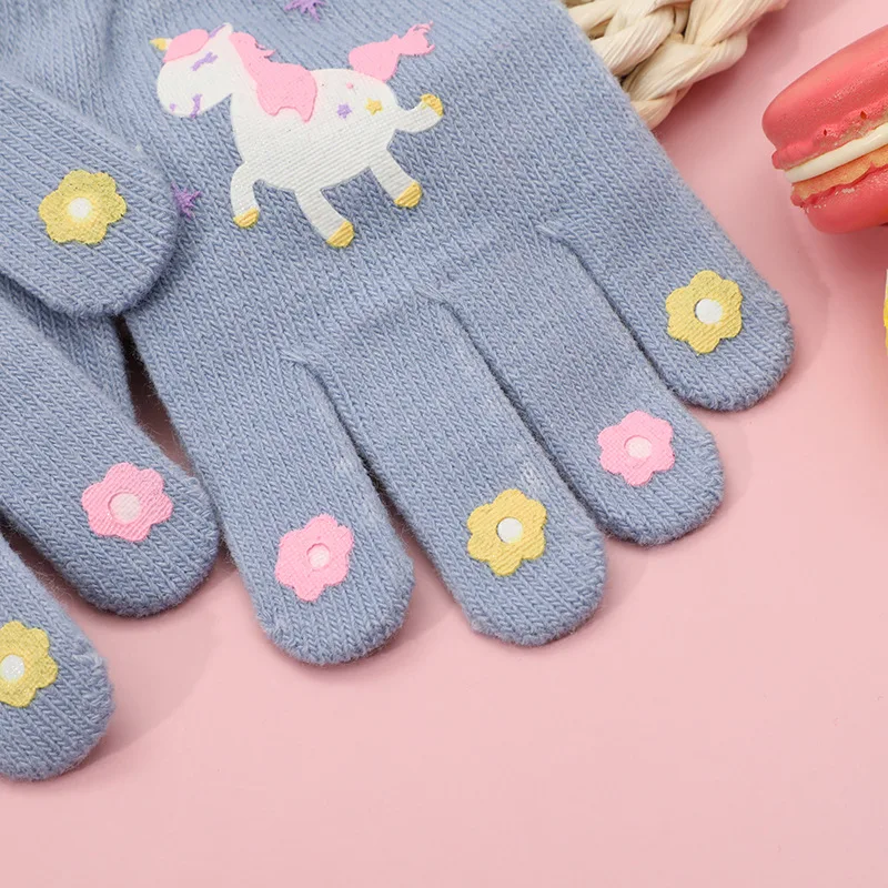 Guantes de invierno niños – Gruesos, cálidos, cinco dedos cortavientos - imagen 4