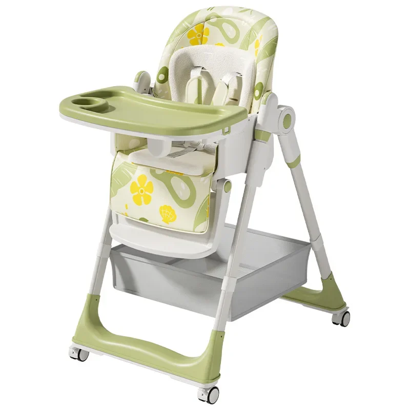 Silla de comedor para bebé, mesa de comedor para el hogar para niños que puede sentarse y acostarse, silla de aprendizaje multifuncional portátil - imagen 4