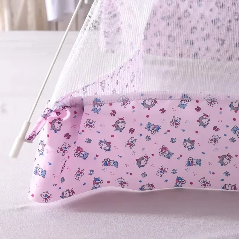 Mosquitera Simple de Color sólido sin instalación, mosquitera plegable para el hogar y el dormitorio, novedad de verano, mosquitera transpirable - imagen 5