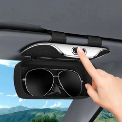 Estuche para gafas de coche con cierre a presión y interior suave