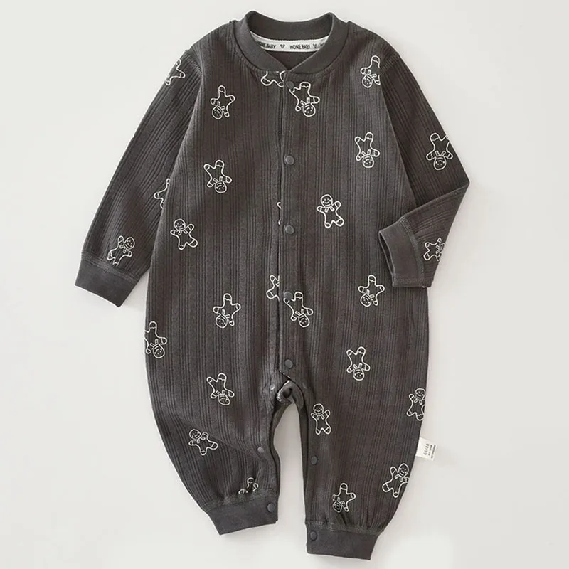 Pelele de algodón para recién nacido con estampado infantil - imagen 2