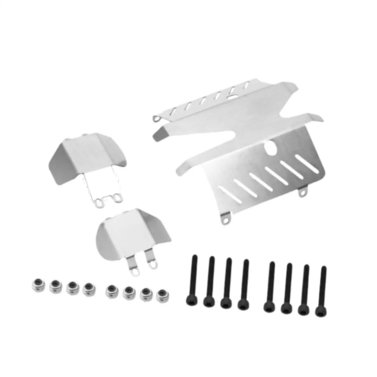 Armaduras de deslizamiento de placa de deslizamiento, tablero protector de chasis, armadura de chasis para modificación cc02 1/10 RC, 3 uds. - imagen 3