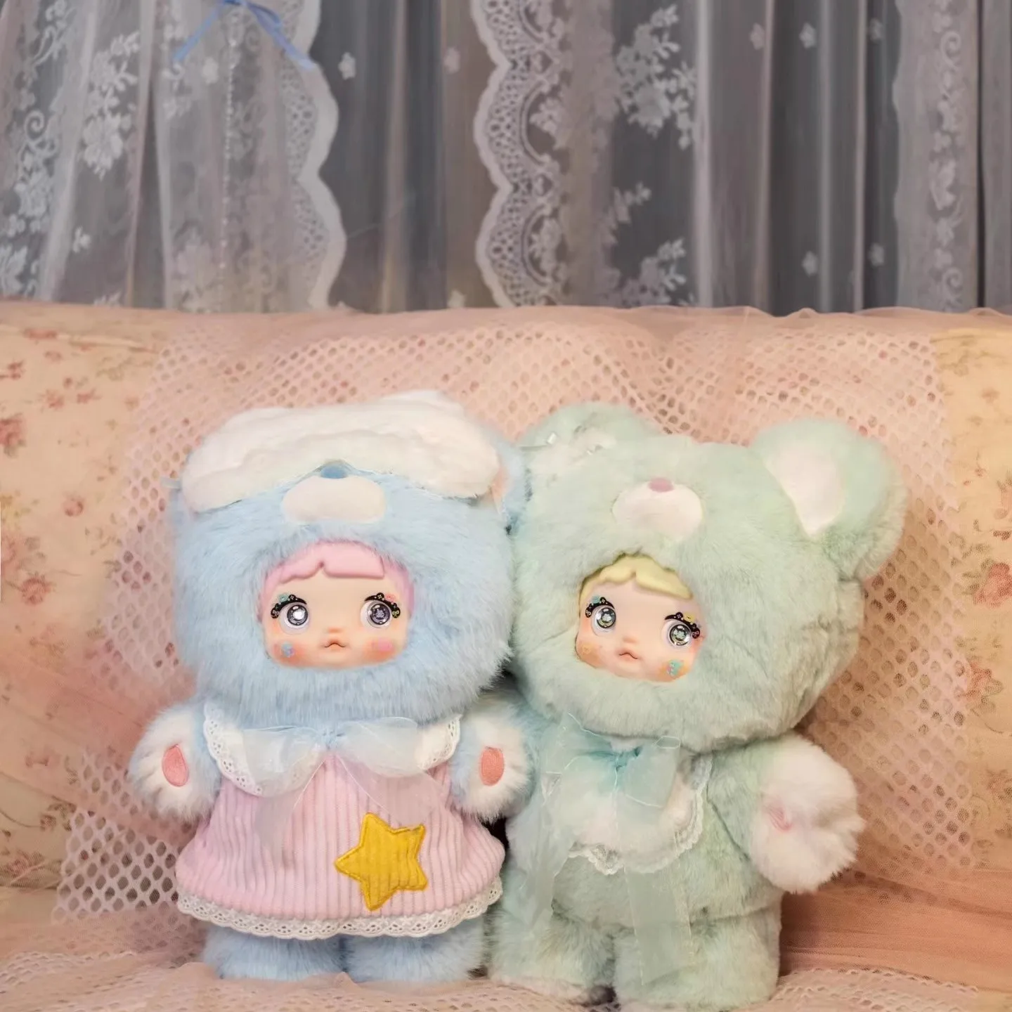 Nommi 400% caja ciega Goodnight Bear Series Kawaii muñecas de vinilo decoración de habitación colección adornos caja misteriosa juguetes regalos de navidad - imagen 5