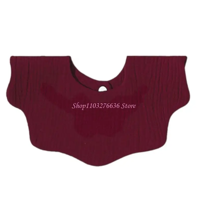 R6FD Muslin Bib Bab Baby Saliva Toalla algodón Toalla babeo suave - imagen 5