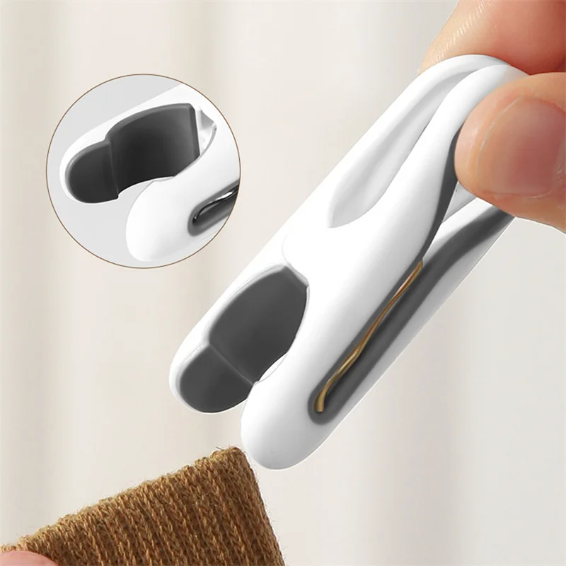 Nuevo 1 Juego de pinzas para secar ropa, Clip para sábanas de dormitorio, ropa de cama para el hogar, Clip fijo fuerte a prueba de viento para ropa y calcetines - imagen 3