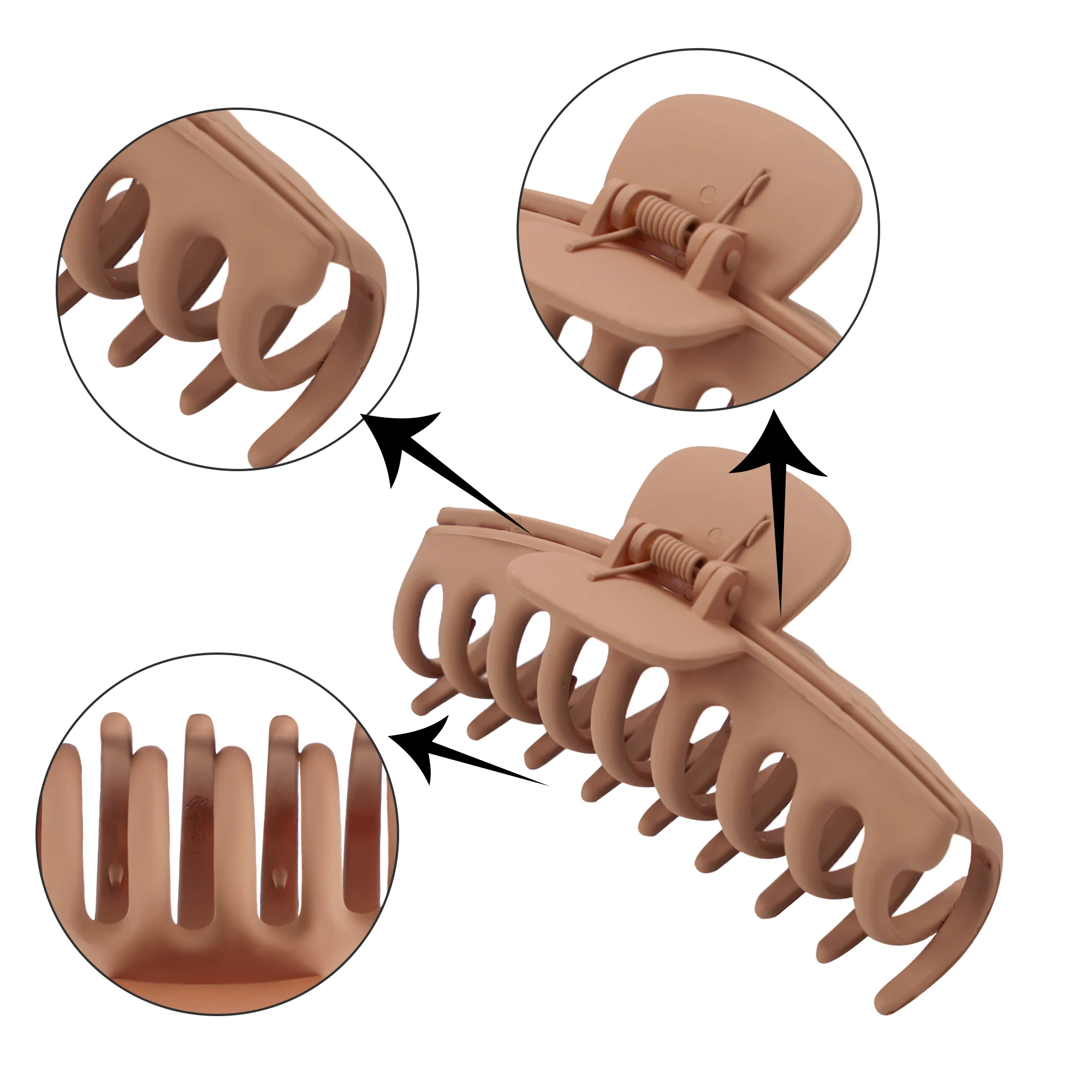Pinzas geométricas mate para el cabello – Horquillas modernas para niñas - imagen 3