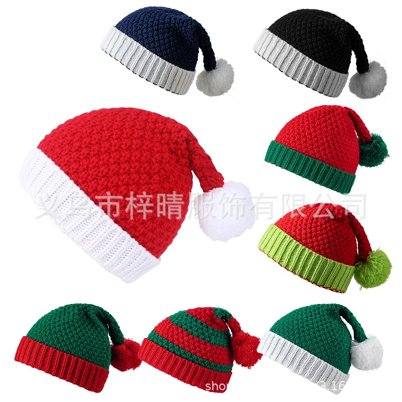 Navidad familia mamá y yo personalizado bordado bebé sombrero nombre personalizado gorro recién nacidos niños primer regalo bebé invierno sombrero de punto