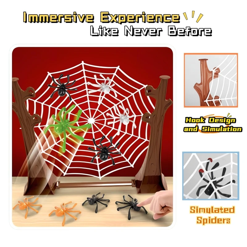 Juegos de mesa de escritorio de araña que rebotan, juego de entretenimiento para fiesta familiar para niños y adultos, regalo de Navidad para niños, divertido juguete educativo que rebota - imagen 4
