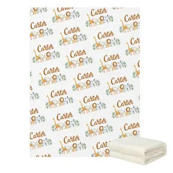Juego de cama para cuna personalizado LVYZIHO - Diseño jungla