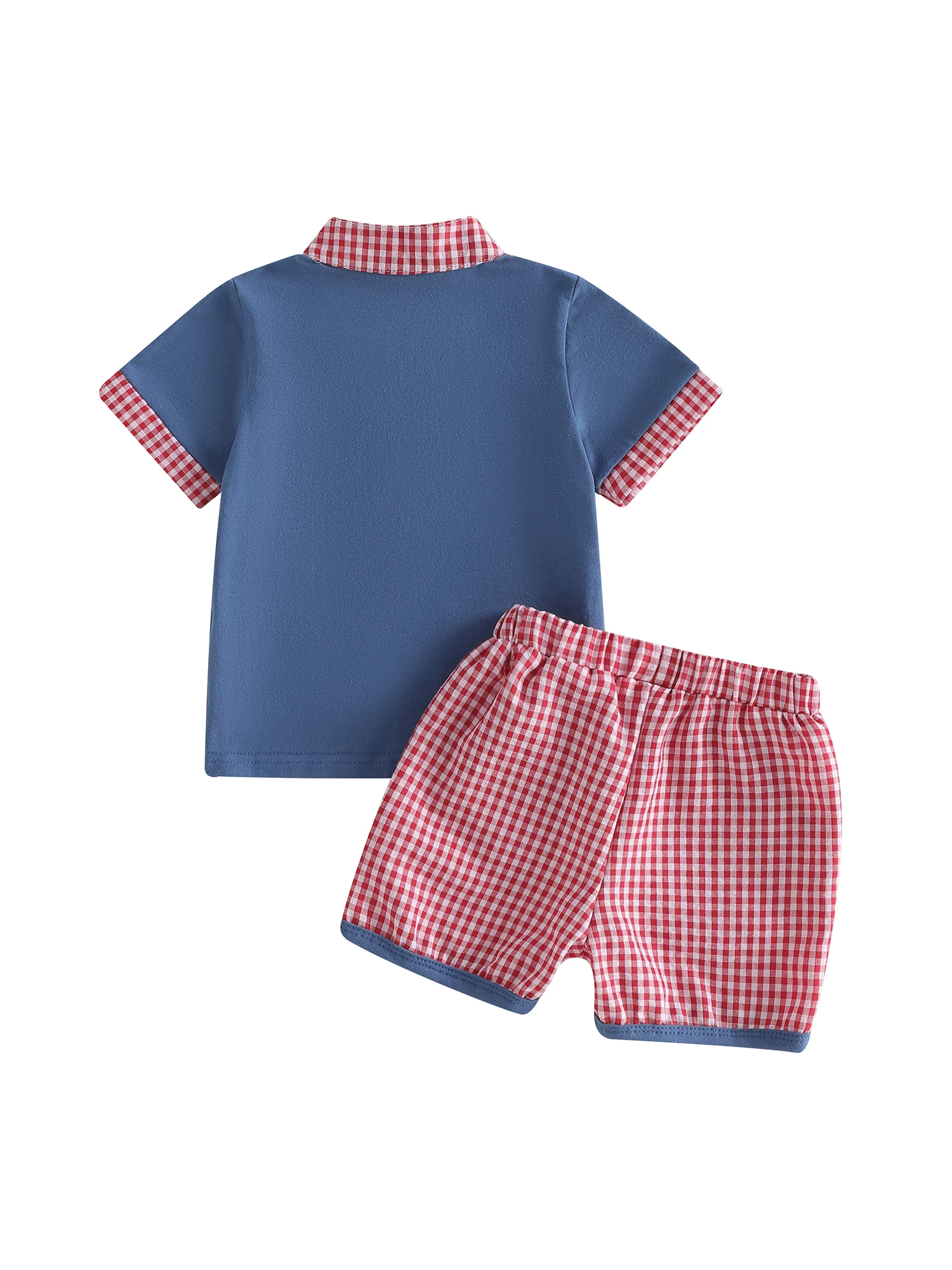 Pantalones cortos a cuadros del conjunto